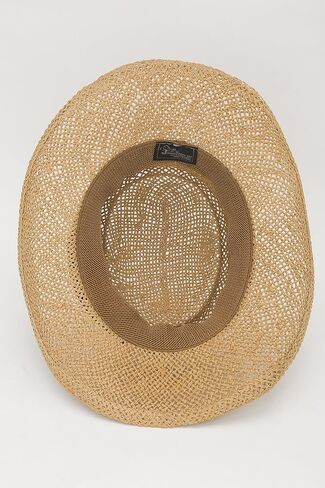 Jacobson Hat & Co. Straw Golfer Hat with Shark on Band in Saudi Arabia