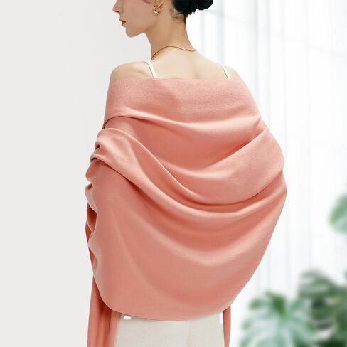 Black Pashmina Shawl for Women, Soft Lightweight Wrap, Elegant Scarf for Wedding, Travel & Evening in Saudi Arabia