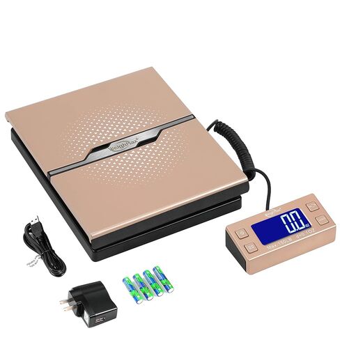 Weighmax W-8809 150 رطل × 0.1 أونصة شحن رقمي ومقياس بريدي مع شاشة ممتدة، أسود، يتضمن بطاريات ومحول تيار متردد، W-8809-150 أسود in Kuwait