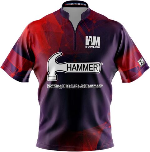 قميص بولينج مصبوغ بشعار Infusion (ياقة وشاح) - I AM Bowling Fun Design 2002-HM - Hammer in Kuwait