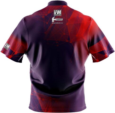قميص بولينج مصبوغ بشعار Infusion (ياقة وشاح) - I AM Bowling Fun Design 2002-HM - Hammer in Kuwait