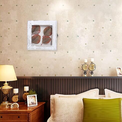 صندوق الظل 6 × 6، صناديق الظل المفصلية تعرض حافظات للصدف العتيقة، دبابيس الحشرات، دبابيس التحنيط، العملات المعدنية، أبيض متعثر in Kuwait