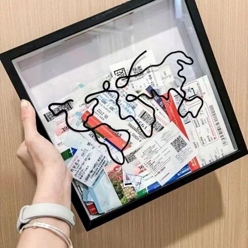 Memory Collector Shadow Box Frame - 7.9" in, Perfect for Collecting Tickets, Postcards, and More! in Saudi Arabia