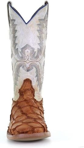 Corral Men's Exotic Pirarucu Skin Western Boot Broad Square Toe - A4050 in Saudi Arabia