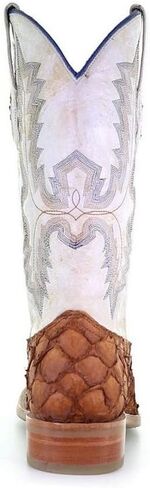 Corral Men's Exotic Pirarucu Skin Western Boot Broad Square Toe - A4050 in Saudi Arabia