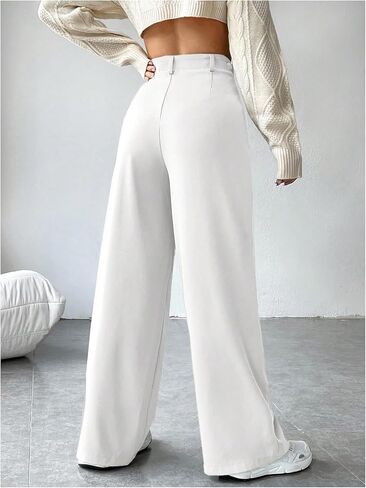 SHENHE Women's Wide Leg Dress Pants High Waist Business Casual Work Pants Trousers with Pockets in Saudi Arabia
