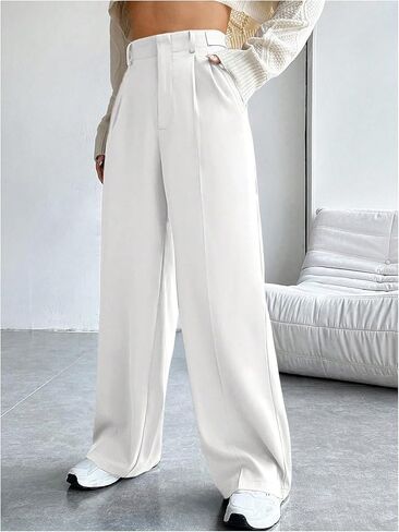 SHENHE Women's Wide Leg Dress Pants High Waist Business Casual Work Pants Trousers with Pockets in Saudi Arabia