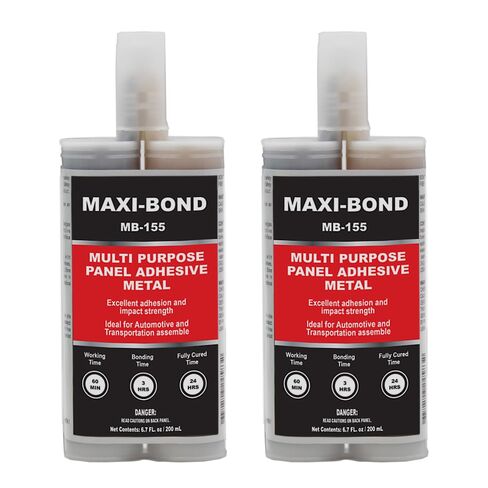 Maxi-Bond Multi-Purpose Panel Adhesive Metal, Two Part Epoxy Adhesive, Non-Sagging, High Strength, Bond to Molding Compound Panels, Metal, Fiberglass - Panel Bond Adhesive (MB-155) (1) in Saudi Arabia