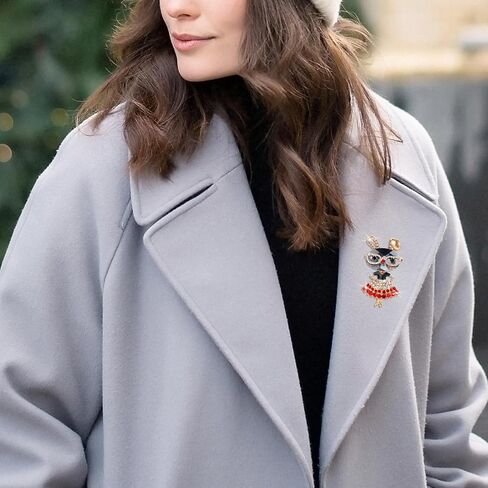 Rhinestone Lady Rabbit Brooch Dainty Cute Christmas Jewelry Crystal Easter Bunny Lapel Pin Party Costume Accessories for Graduation Souvenir Gift Honors Day Halloween in Kuwait