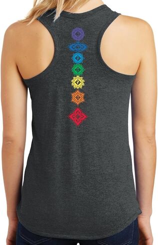 Ladies Floral Chakras Racerback Tank Top in Saudi Arabia