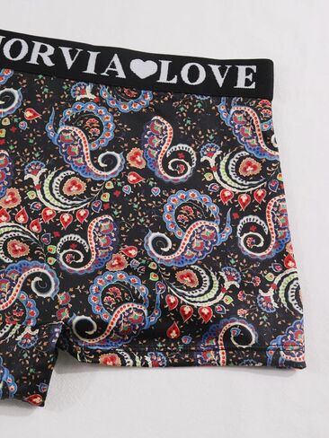 Women's Random Gothic All-Over Print Boxer Shorts, 2-Pack, Elastic Waistband in Saudi Arabia