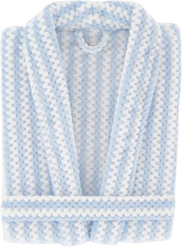 Pine Cone Hill Bubble Stripe Fleece Robe, Multiple Sizes, Multiple Colors, Solid Pattern in Saudi Arabia
