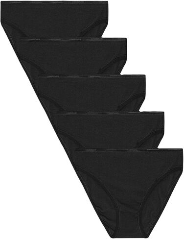 Organic Basics womens Core Rib Organic Cotton High-leg Brief Underwear 5-pack in Saudi Arabia