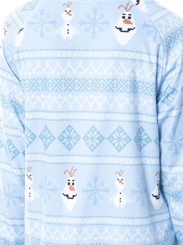 Disney Womens' Frozen Olaf Sweater Sleep Pajama Jumpsuit Union Suit in Saudi Arabia