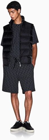 Armani Exchange mens Jacquard Down Puffer Vest in Saudi Arabia