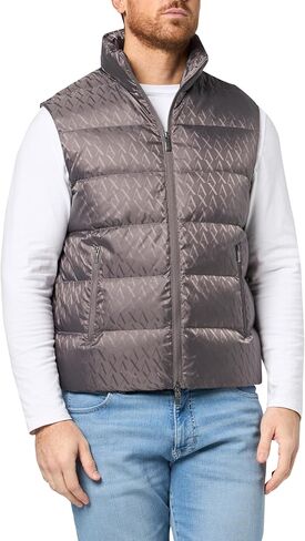 Armani Exchange mens Jacquard Down Puffer Vest in Saudi Arabia