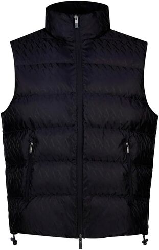 Armani Exchange mens Jacquard Down Puffer Vest in Saudi Arabia