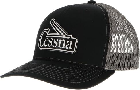 Cessna 50's & 60's Logo Velocity Trucker Hat - Black/White in Kuwait