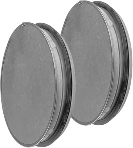 2pack Galvanized Metal Duct End Cap - 12 Inch with Rubber Gasket for Better Fit - Available in Different Sizes to Suit Your Needs in Saudi Arabia