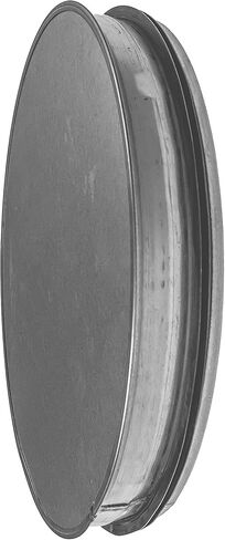 2pack Galvanized Metal Duct End Cap - 12 Inch with Rubber Gasket for Better Fit - Available in Different Sizes to Suit Your Needs in Saudi Arabia