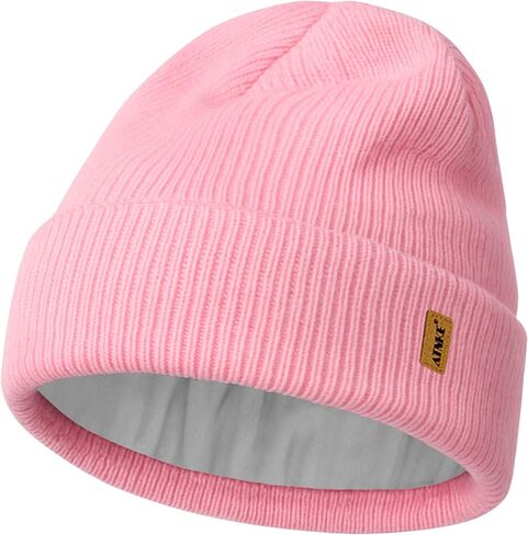 ATNKE Beanie for Men Women, Soft Warm Fleece Lined Winter Ski Beanies Hat Unisex Thick Stocking Knit Cuffed Skull Cap in Saudi Arabia