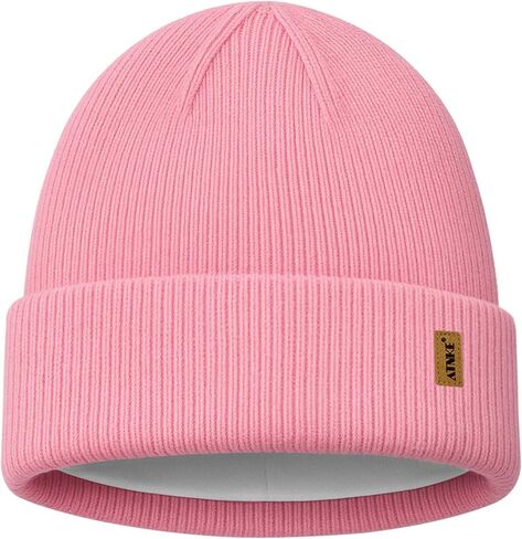 ATNKE Beanie for Men Women, Soft Warm Fleece Lined Winter Ski Beanies Hat Unisex Thick Stocking Knit Cuffed Skull Cap in Saudi Arabia