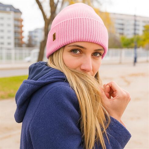 ATNKE Beanie for Men Women, Soft Warm Fleece Lined Winter Ski Beanies Hat Unisex Thick Stocking Knit Cuffed Skull Cap in Saudi Arabia