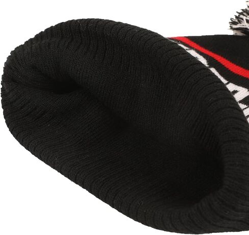 Bioworld Spider-Man Logo & Name Text Black Cuff Beanie in Kuwait