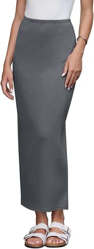 Allegra K Straight Skirt for Women High Waist Solid Color Back Slit Business Casual Long Pencil Skirt in Saudi Arabia