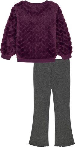 Juicy Couture girls 2 Pc Faux Fur Top Legging Set in Saudi Arabia