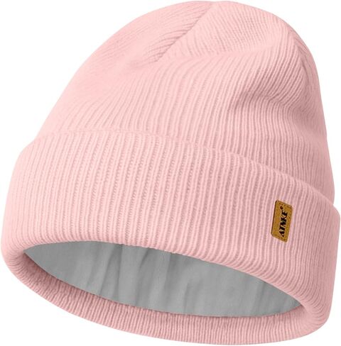 ATNKE Beanie for Men Women, Soft Warm Fleece Lined Winter Ski Beanies Hat Unisex Thick Stocking Knit Cuffed Skull Cap in Saudi Arabia