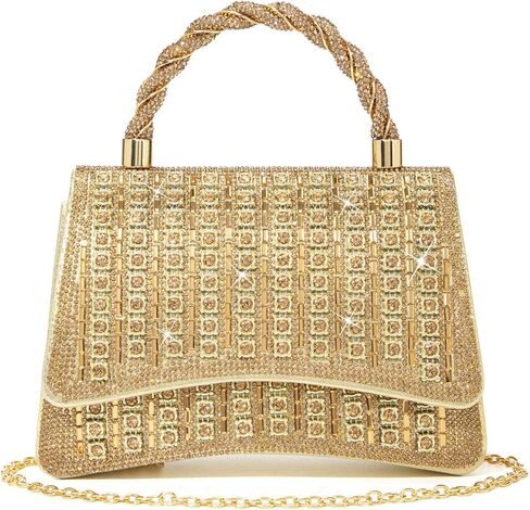Rhinestones Clutch Purse for Women Sparkly Shoulder Bag and Handbags for Wedding Party Evening Crossbody Bag in Saudi Arabia