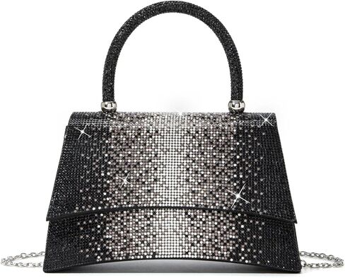 Rhinestones Clutch Purse for Women Sparkly Shoulder Bag and Handbags for Wedding Party Evening Crossbody Bag in Saudi Arabia