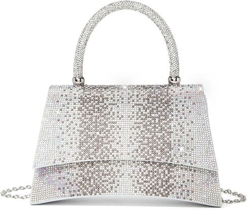 Rhinestones Clutch Purse for Women Sparkly Shoulder Bag and Handbags for Wedding Party Evening Crossbody Bag in Saudi Arabia
