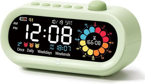 Mooking Alarm Clocks for Bedrooms, Digital Visual Timer for Kids, Rechargeable 199-Minute Silent Countdown Timers, Focus & Smoother Routines, Fitness Baking Studying Teaching in Saudi Arabia