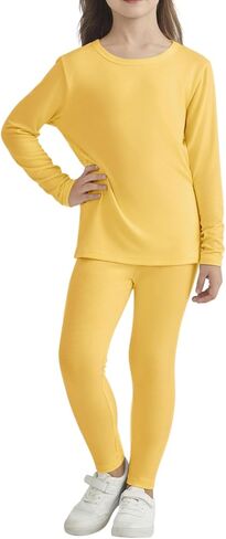 Girls Outfits Long Sleeve Shirts and Tight Pants Set Lightweight Kids Clothing 2 Piece Sets 5-14 Years in Saudi Arabia