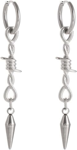 القوطية الأسلاك الشائكة سبايك تتدلى الأقراط، الشرير الشائكة الأقراط in Kuwait