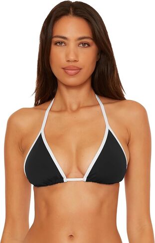 BECCA Women's Sport Mode Triangle Bikini Top, Adjustable, Tie Back, Swimwear Separates in Saudi Arabia
