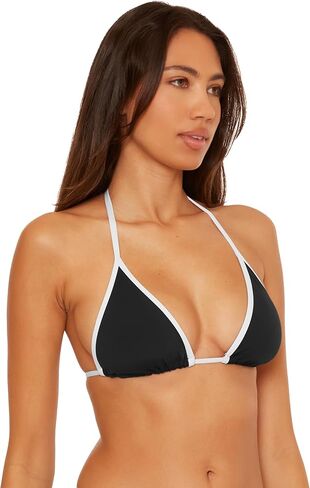 BECCA Women's Sport Mode Triangle Bikini Top, Adjustable, Tie Back, Swimwear Separates in Saudi Arabia