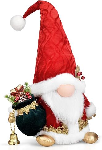 Handcraft Gnome Christmas Decorations - Large-Sized 18 Inch Nordic Gonk Figurine Cute Scandinavian Tomte Dwarf Home Decor and Sweet Gift for Traditional Festivals in Saudi Arabia