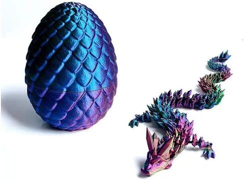 ted Collectible Figurine 6.3 Inch Snake and 2.7 Inch Egg for Home Office Decor Executive Desk (Red Blue Green) in Saudi Arabia