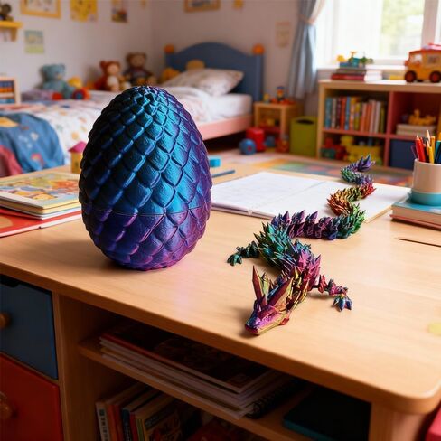 ted Collectible Figurine 6.3 Inch Snake and 2.7 Inch Egg for Home Office Decor Executive Desk (Red Blue Green) in Saudi Arabia