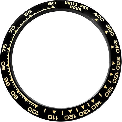 Ceramic Bezel Replacement For Rolex Daytona 16520 16500 116500 116509,116520, 116508, 116509 Engrave 39.3 * 31.5 * 2.6mm (Black+White) in Saudi Arabia