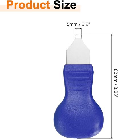 HARFINGTON Watch Back Cover Opener Tool 5mm Width Alloy Steel Blade Removal Tool Case Pry with ABS Handle for Watch Battery Repair Replacement, Blue in Saudi Arabia