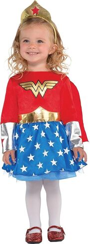 يناسب نفسك زي ووندر وومان للهالوين للأطفال، 6-12 شهرًا، يتضمن الملحقات in Kuwait