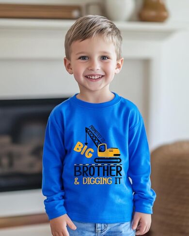 Promoted to Big Brother T Shirt Gift for Toddler Boy Big Bro Announcement T-Shirt Tees 2-8 Years in Saudi Arabia