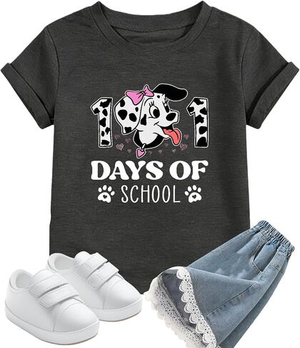 100 Days of School Shirt Kids Toddler Boys Girls 100th Day of School Shirt Celebration Gifts Tees Tops 4-10 Years in Saudi Arabia
