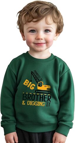Promoted to Big Brother T Shirt Gift for Toddler Boy Big Bro Announcement T-Shirt Tees 2-8 Years in Saudi Arabia
