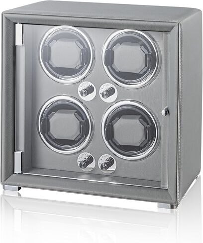 لفاف ساعة لساعات أوتوماتيكية 2/4/6/9، صناعة جلدية راقية، محرك مابوتشي فائق الهدوء، وضعين للطاقة، أضواء LED مدمجة in Kuwait