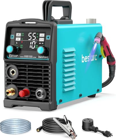 قاطع البلازما ، قوس طيار غير متطرف ، شاشة عرض رقمية كبيرة ، Cut55p 55 أمبيرات 110/220 فولت الجهد المزدوج ، آلة قطع البلازما العاكس IGBT (Cut55p 110/220v) in Kuwait